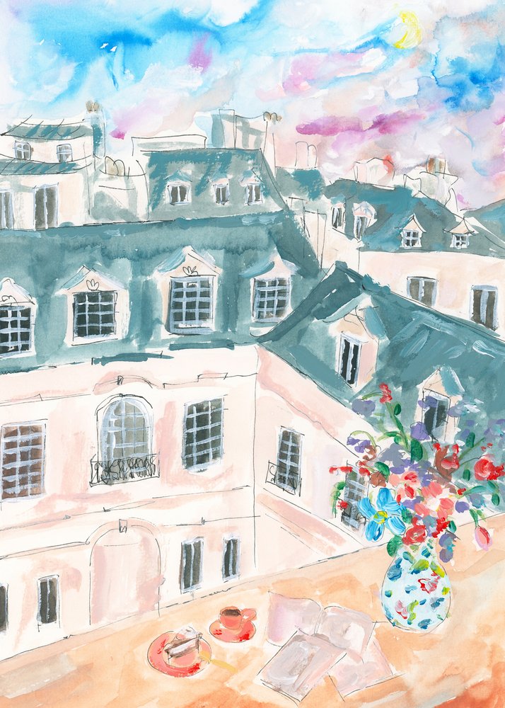 Telhado parisiense de Katharina Puritscher