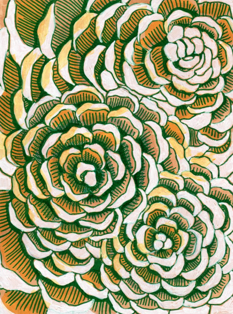 Camadas florais terrosas de Katie O'Shea