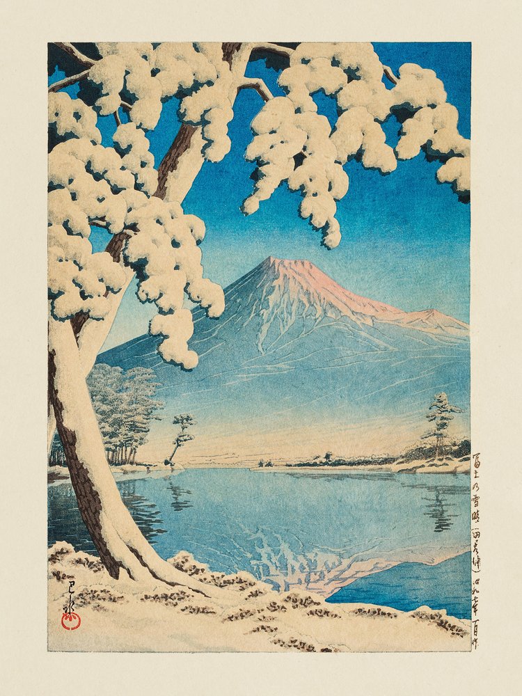 Fuji No Yukibare, Tagonoura (1932) de Kawase Hasui