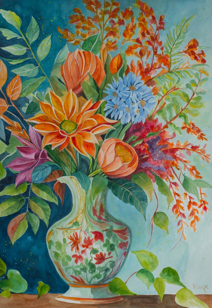 Ramo de flores coloridas de Kay Shanley