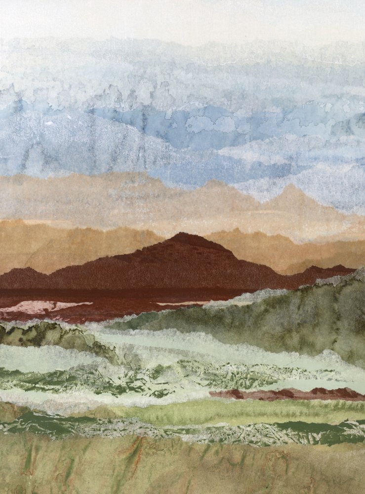 Camadas abstratas de montanhas de Lara Eckerman