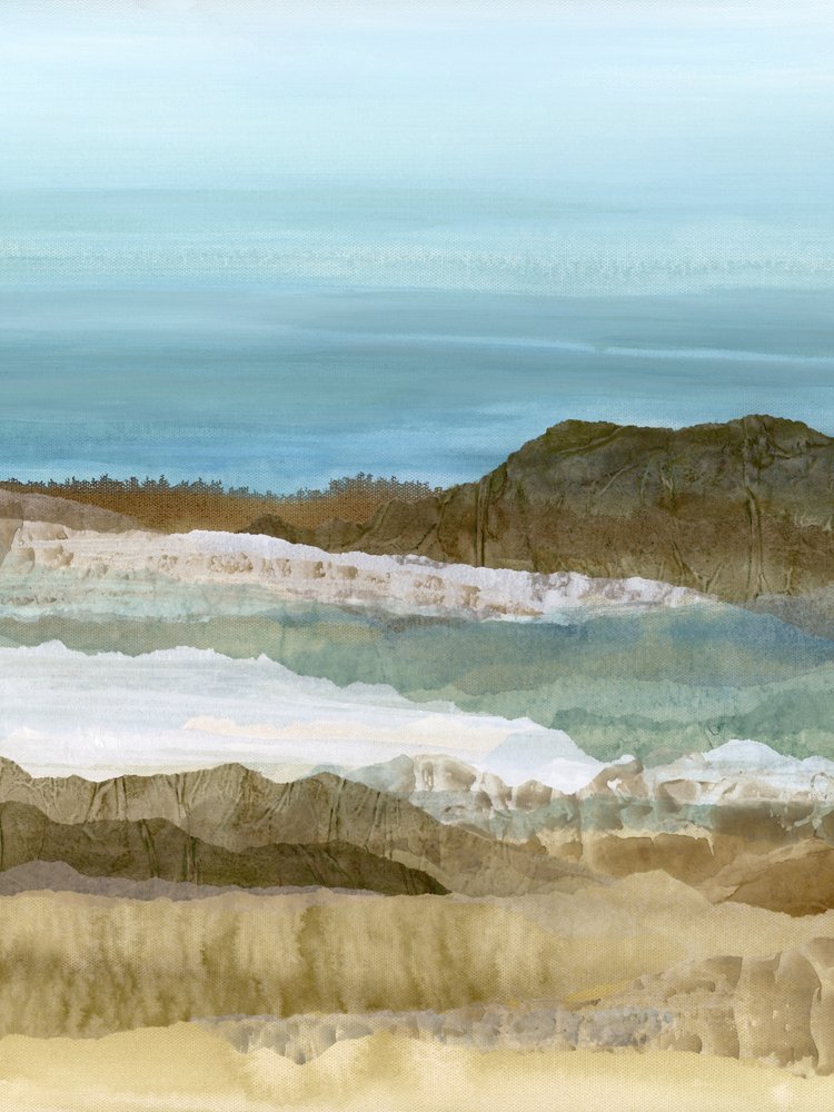 Camadas oceânicas abstratas de Lara Eckerman