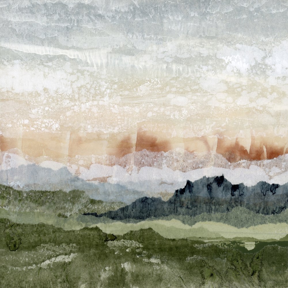 Abstrato de montanhas em camadas de Lara Eckerman