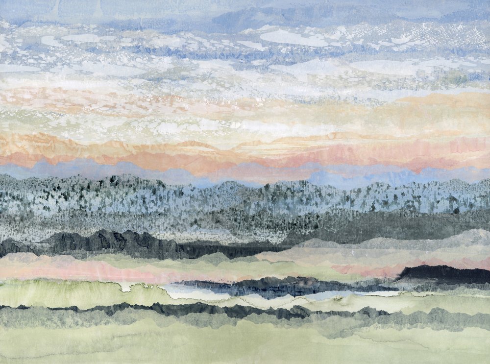 Paisagem serena em camadas de Lara Eckerman