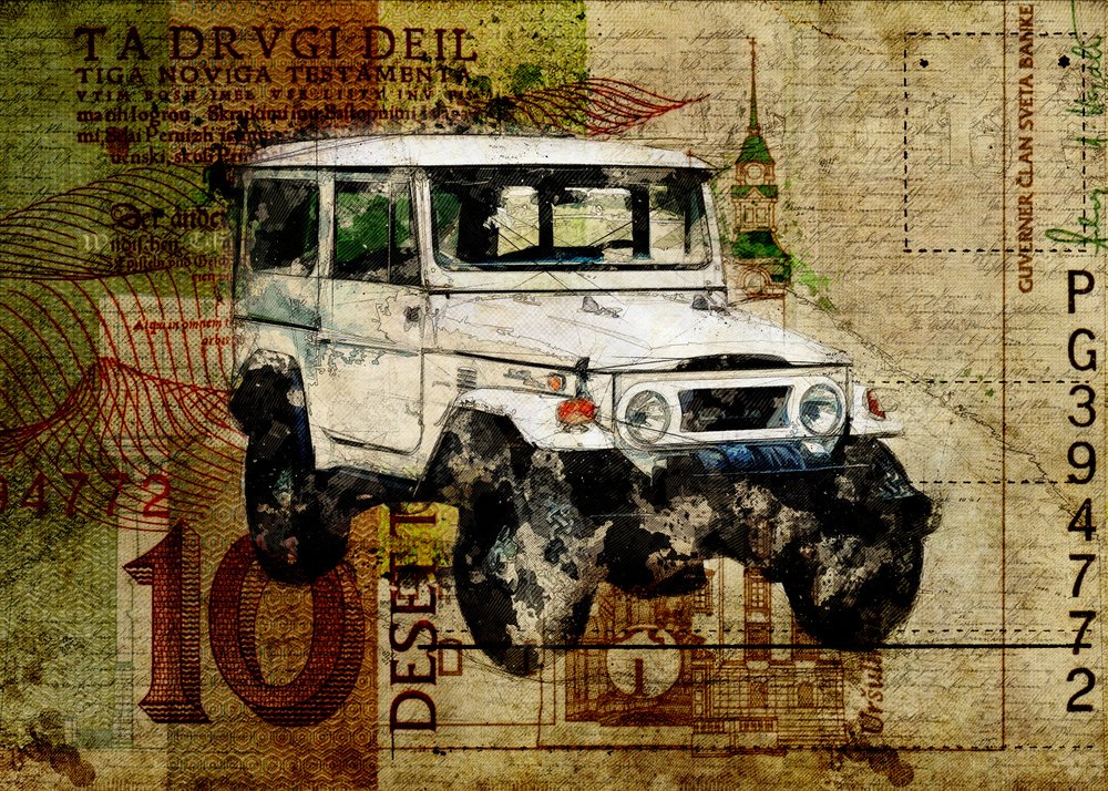 Explorador Off-Road Vintage de Lembayung senja studio [Vintage Poster]