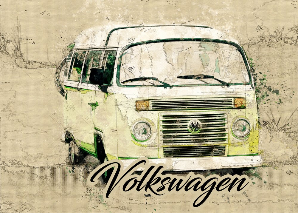 Caravana de viagem vintage de Lembayung senja studio [Vintage Poster]