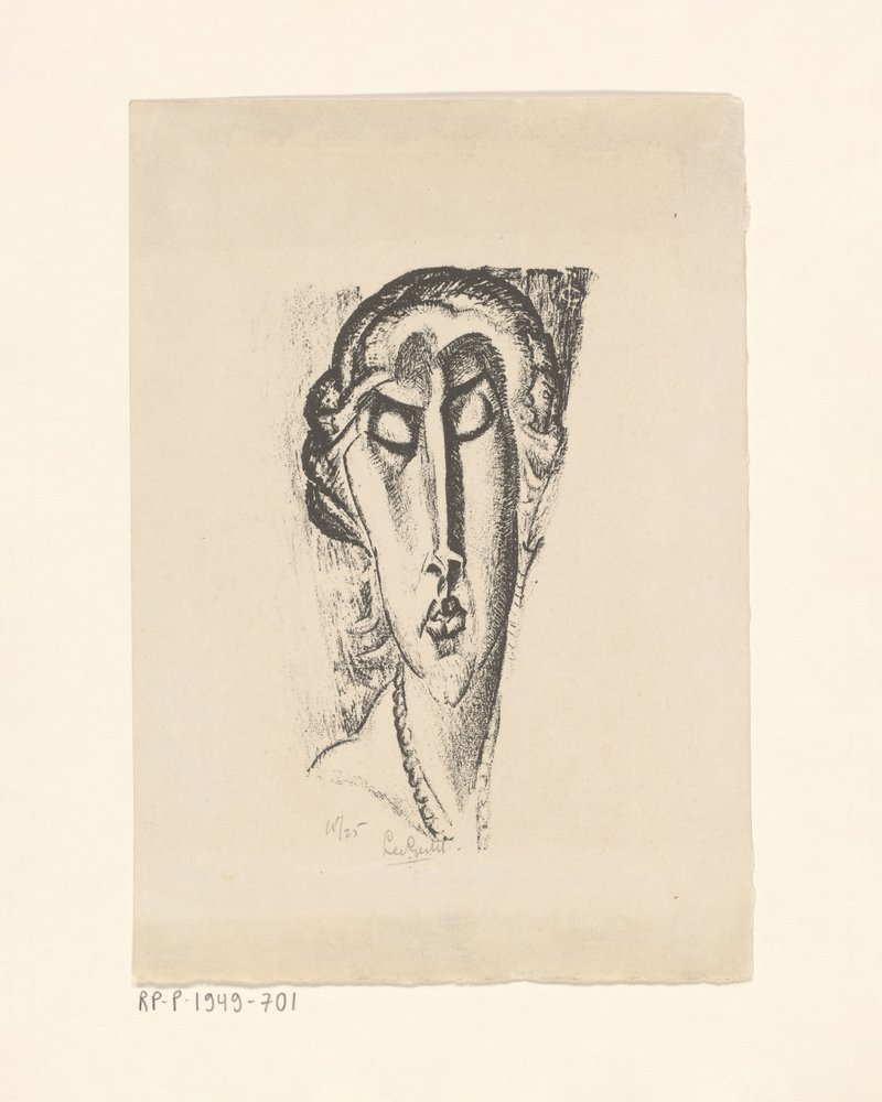 Retrato de uma mulher desconhecida de Leo Gestel