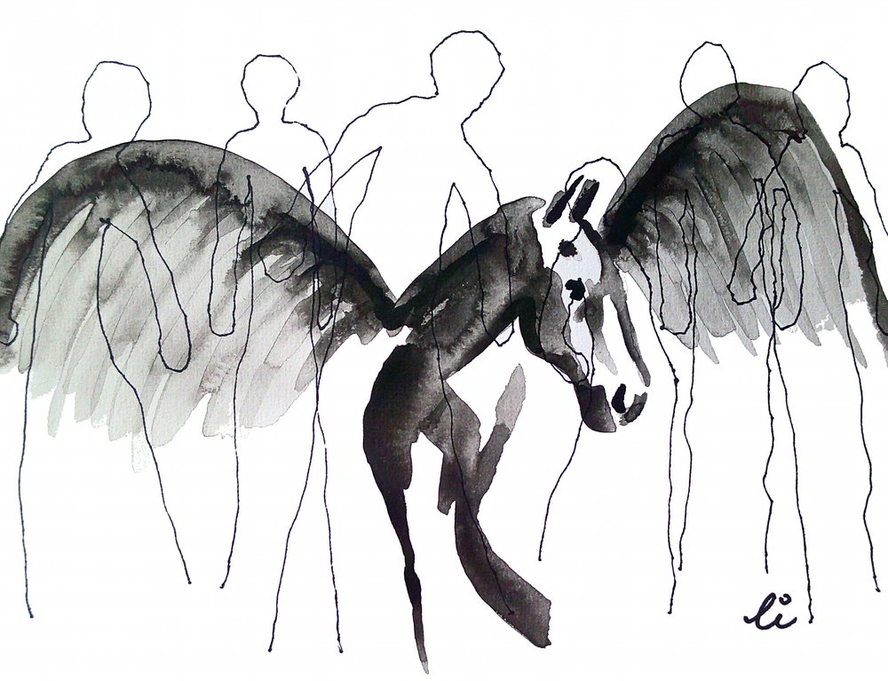 Cavalo Alado dos Sonhos de Li Gessbo