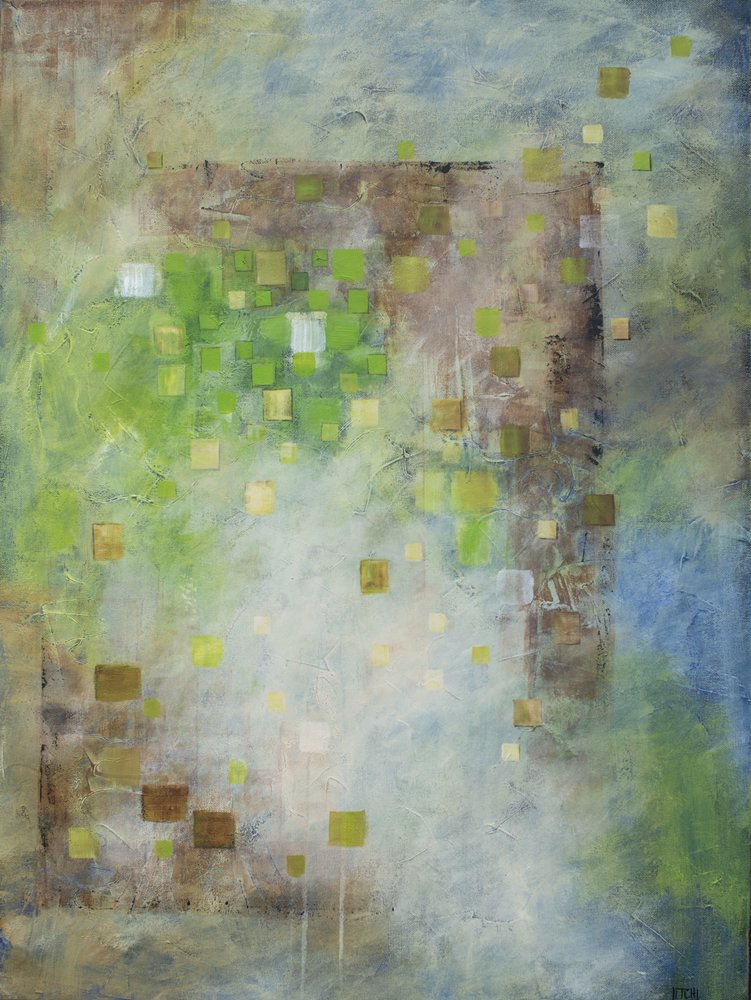 Quadrados verdes terrosos de Lillian Christiansson