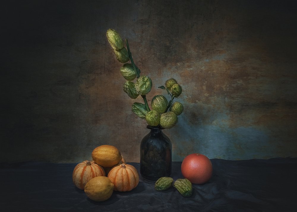 Natureza morta «Moody Harvest» de Liu Xing