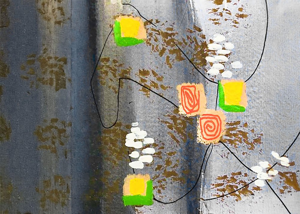 Espirais geométricas abstratas de Lori Ann Folz