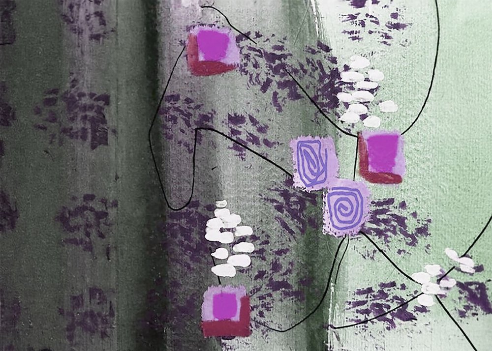 Composição abstrata moderna de Lori Ann Folz