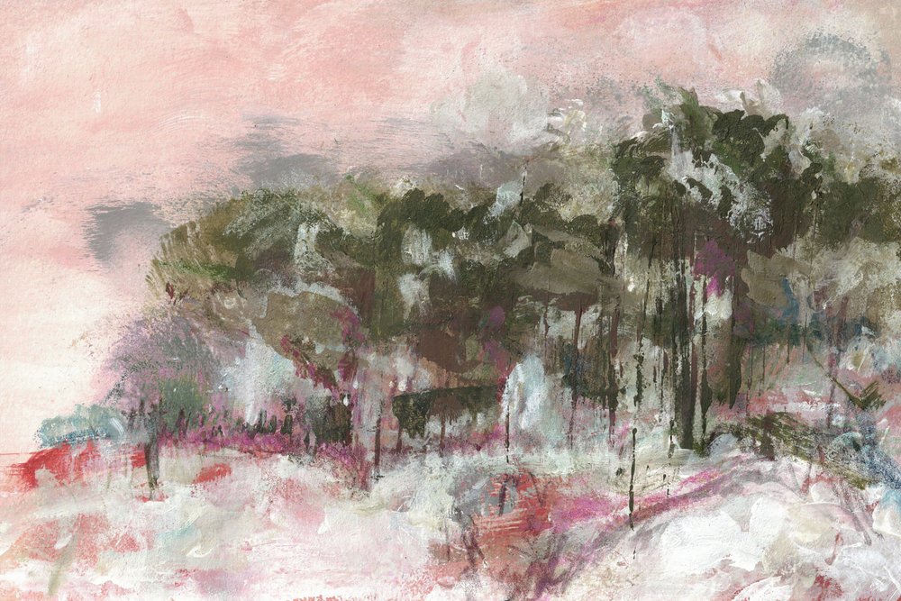 Serena paisagem cor-de-rosa de Lori Ann Folz