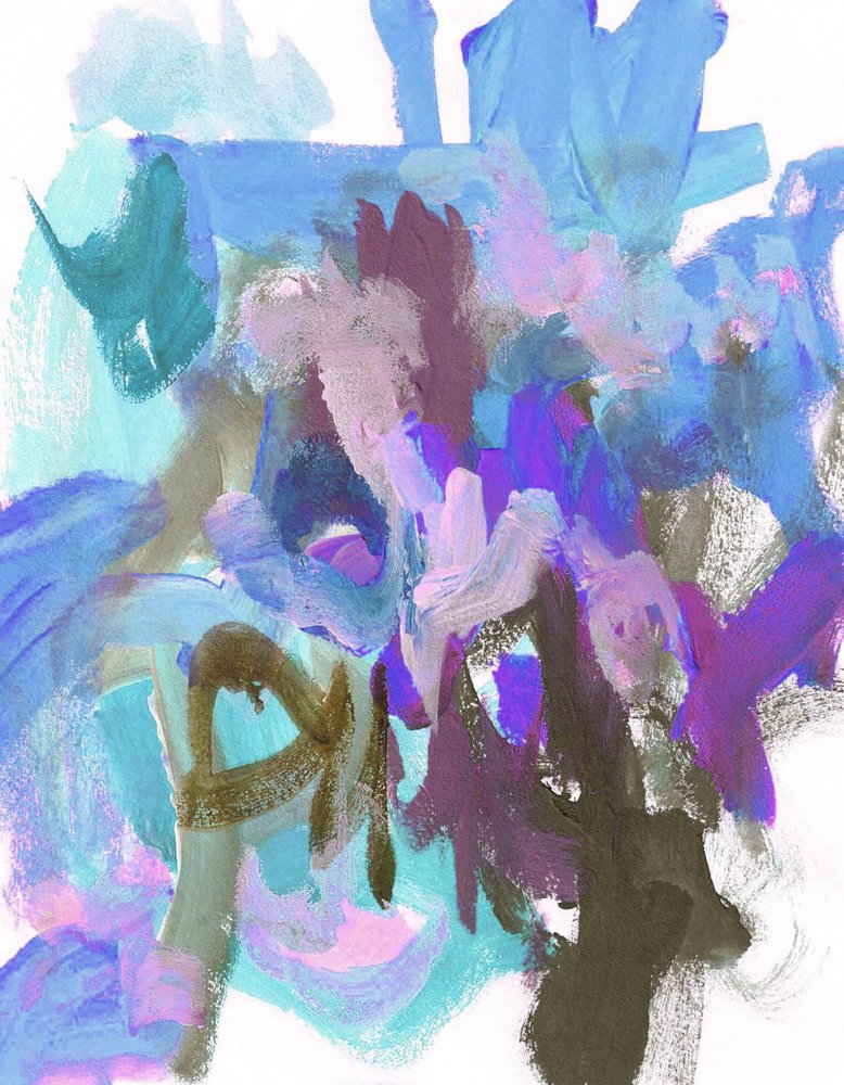 Pinceladas abstratas vibrantes de Lori Ann Folz