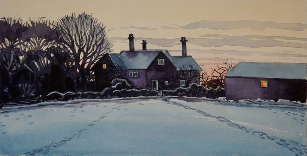 Uma casa acolhedora de inverno de Luisa Millicent