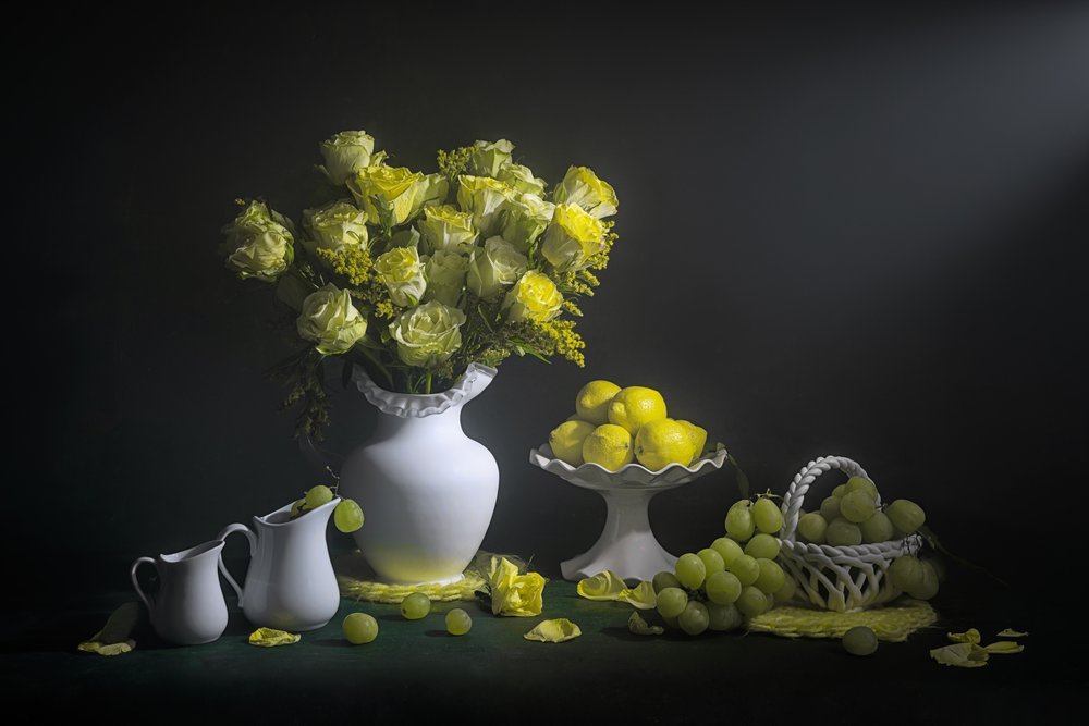 Natureza morta com vegetais frescos de Lydia Jacobs