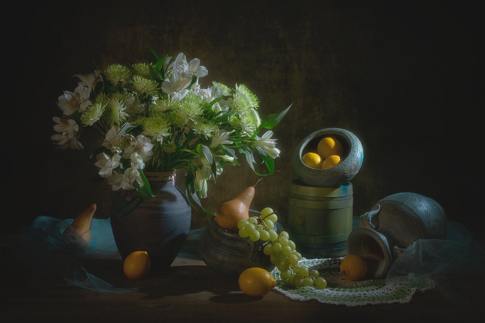 Natureza morta floral melancólica de Lydia Jacobs