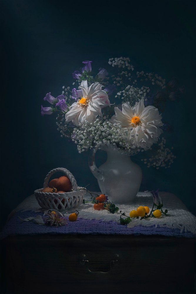 Natureza morta floral melancólica de Lydia Jacobs