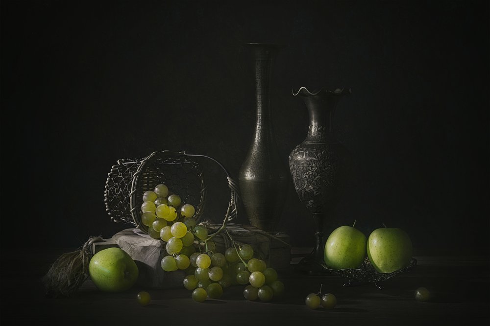 Uvas e maçãs mal-humoradas de Lydia Jacobs