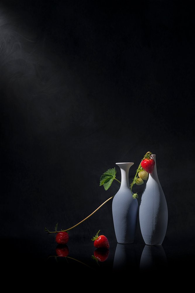 Vasos «Moody Strawberry» de Lydia Jacobs
