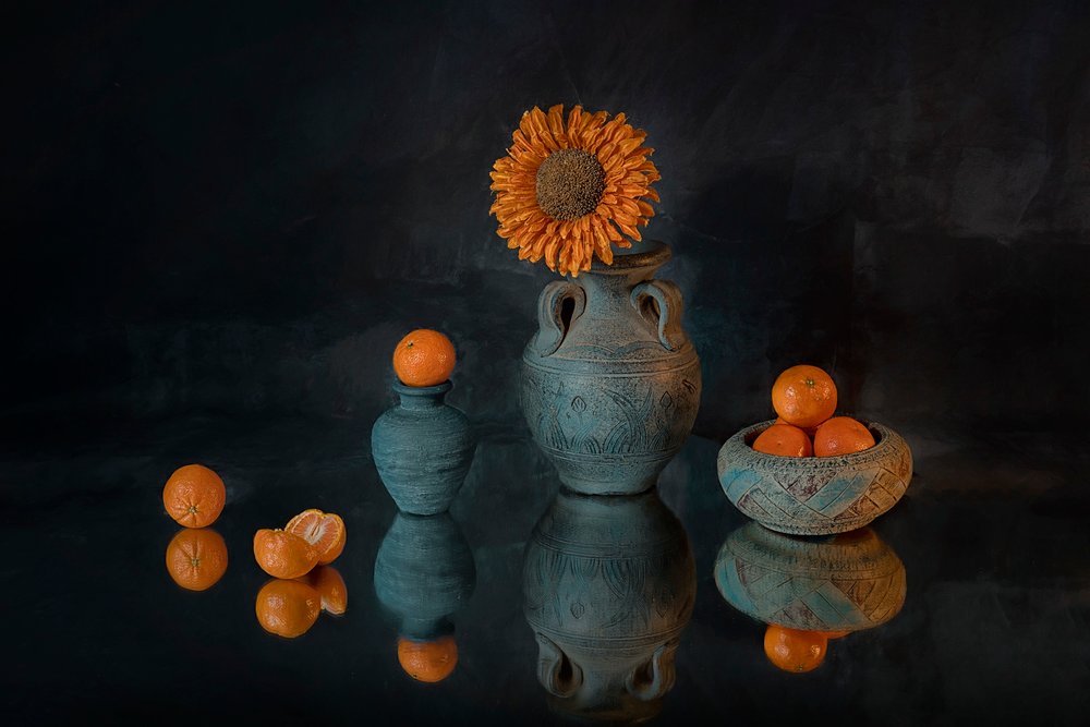 Tangerinas «Sunflower» de cores vivas de Lydia Jacobs