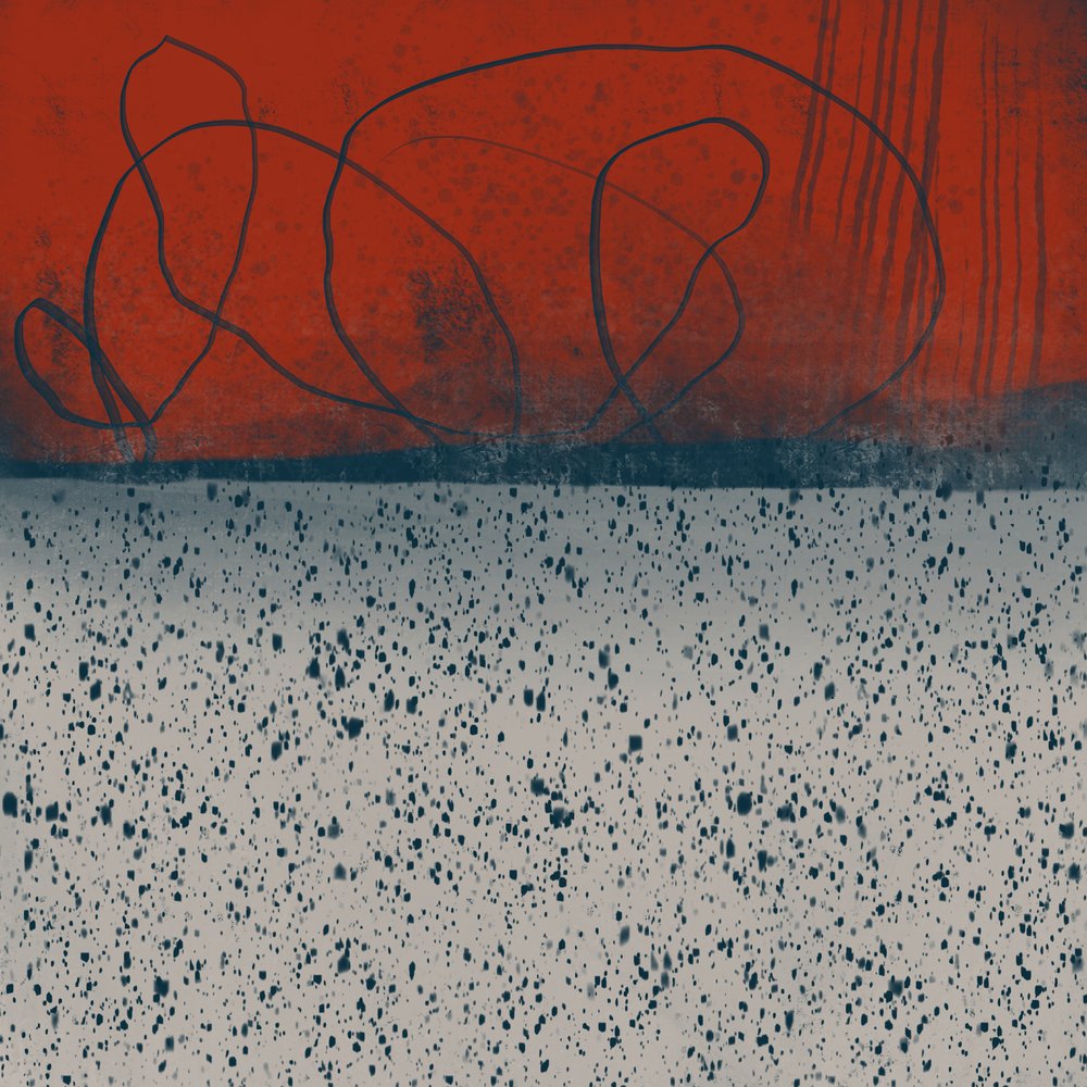 Abstrato Vermelho Dinâmico de MANSI SAXENA