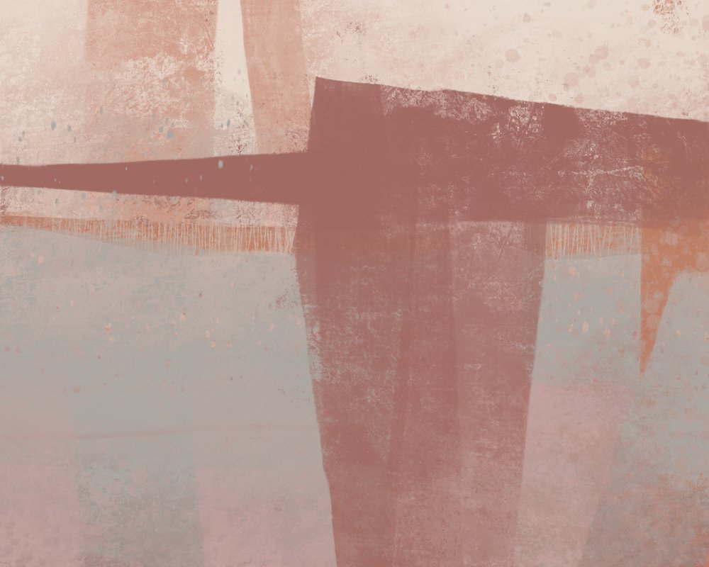 Blocos abstratos em tons terrosos de MANSI SAXENA