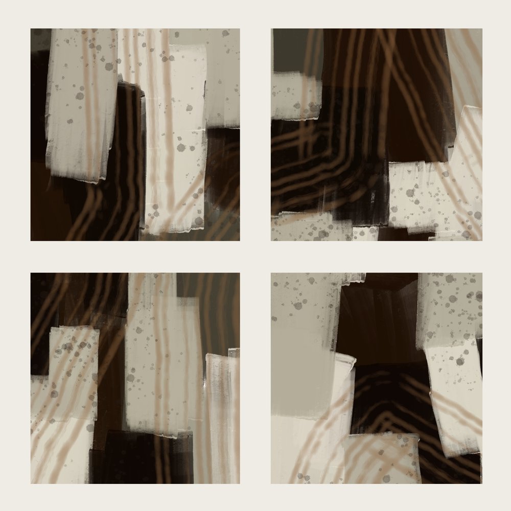 Traços abstratos com tons terrosos de MANSI SAXENA