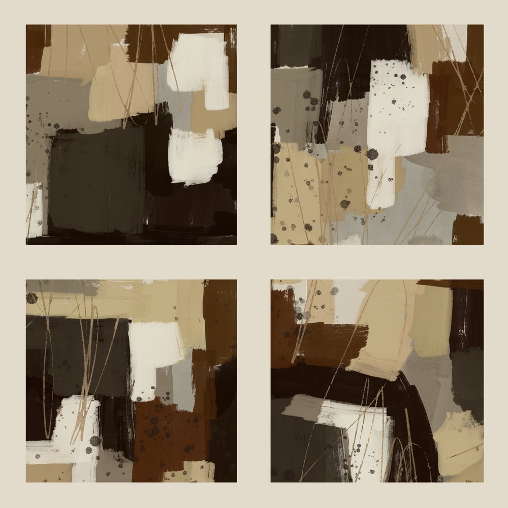 Traços abstratos com tons terrosos de MANSI SAXENA