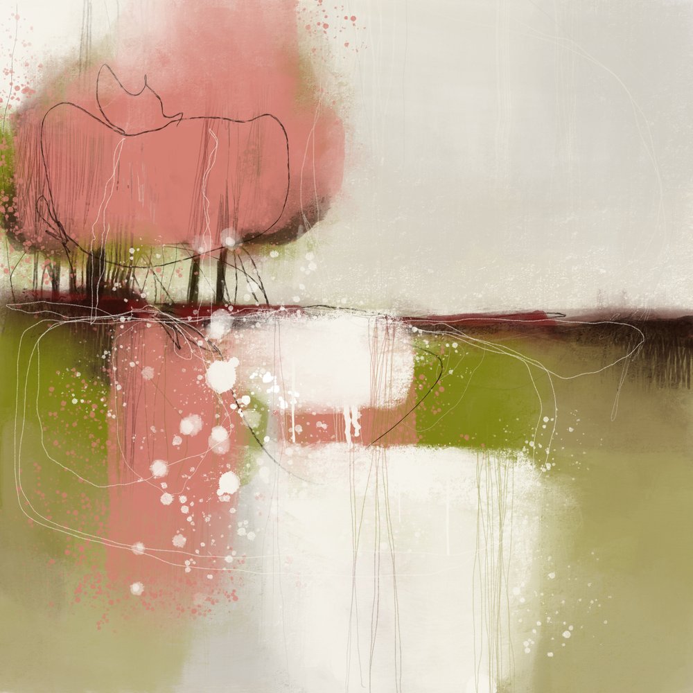 Paisagem abstrata serena de MANSI SAXENA