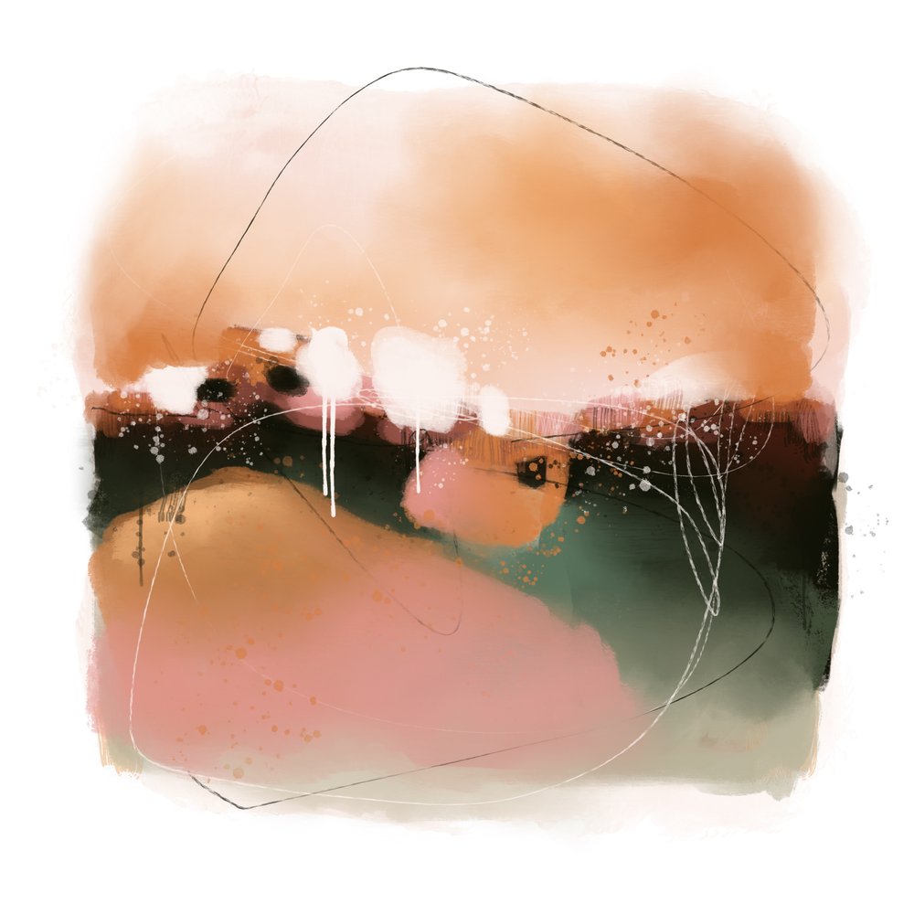 Horizonte Abstrato Suave de MANSI SAXENA