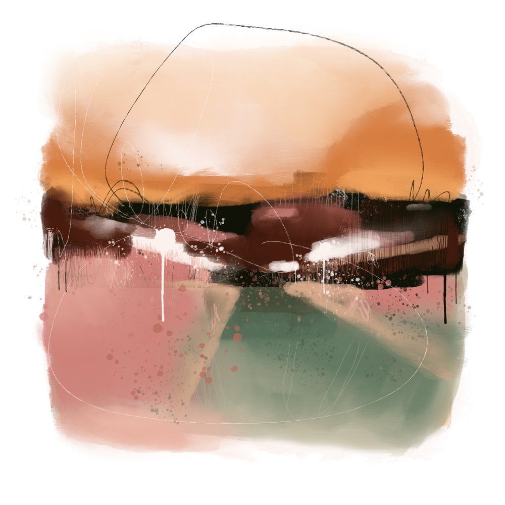 Horizonte Abstrato Suave de MANSI SAXENA