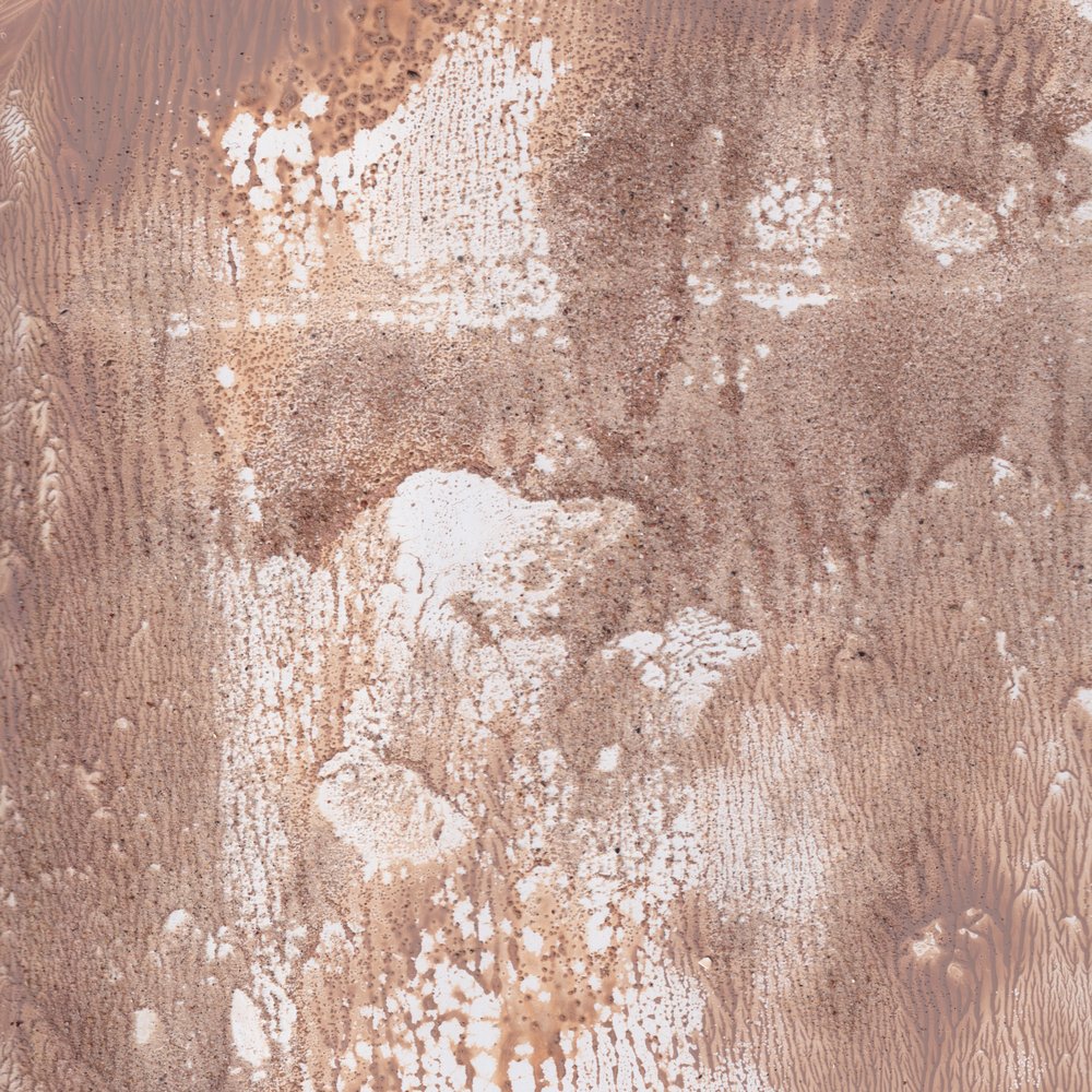 Lavagem abstrata em tons terrosos de Maira Ribena