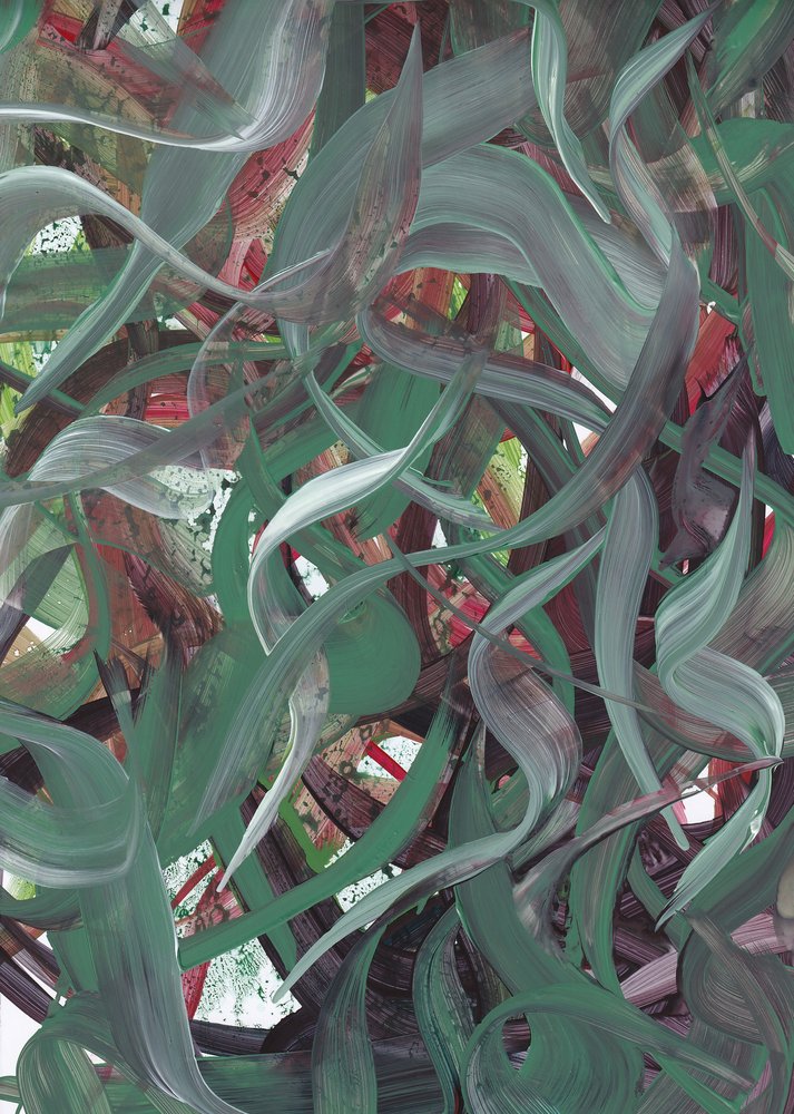 Abstrato Verde Fluido de Maira Ribena