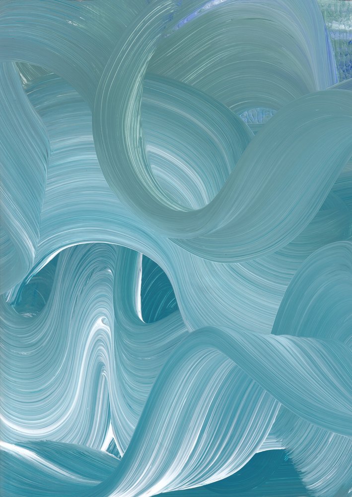 Ondas azuis fluidas de Maira Ribena