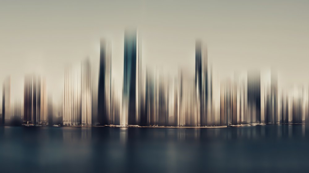 Reflexão abstrata sobre a paisagem urbana de Marcus Hennen