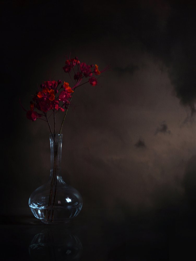 Flores Vermelhas Melancólicas de Margaret Halaby
