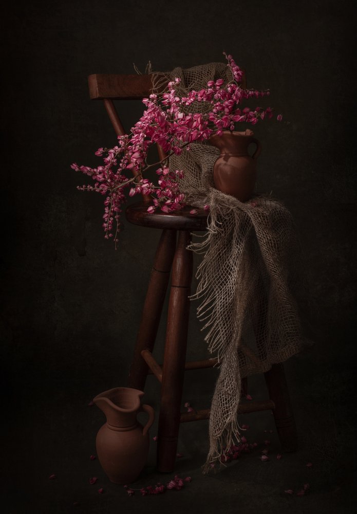 Flores em tons de rosa melancólico de Margareth Perfoncio