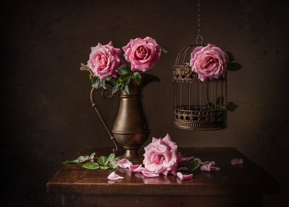 Natureza morta de Moody Rose de Margareth Perfoncio