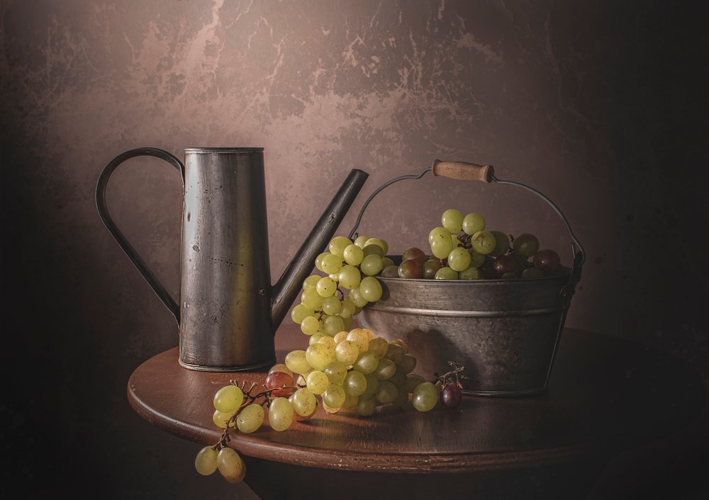 Colheita de Uvas Vintage de Margareth Perfoncio