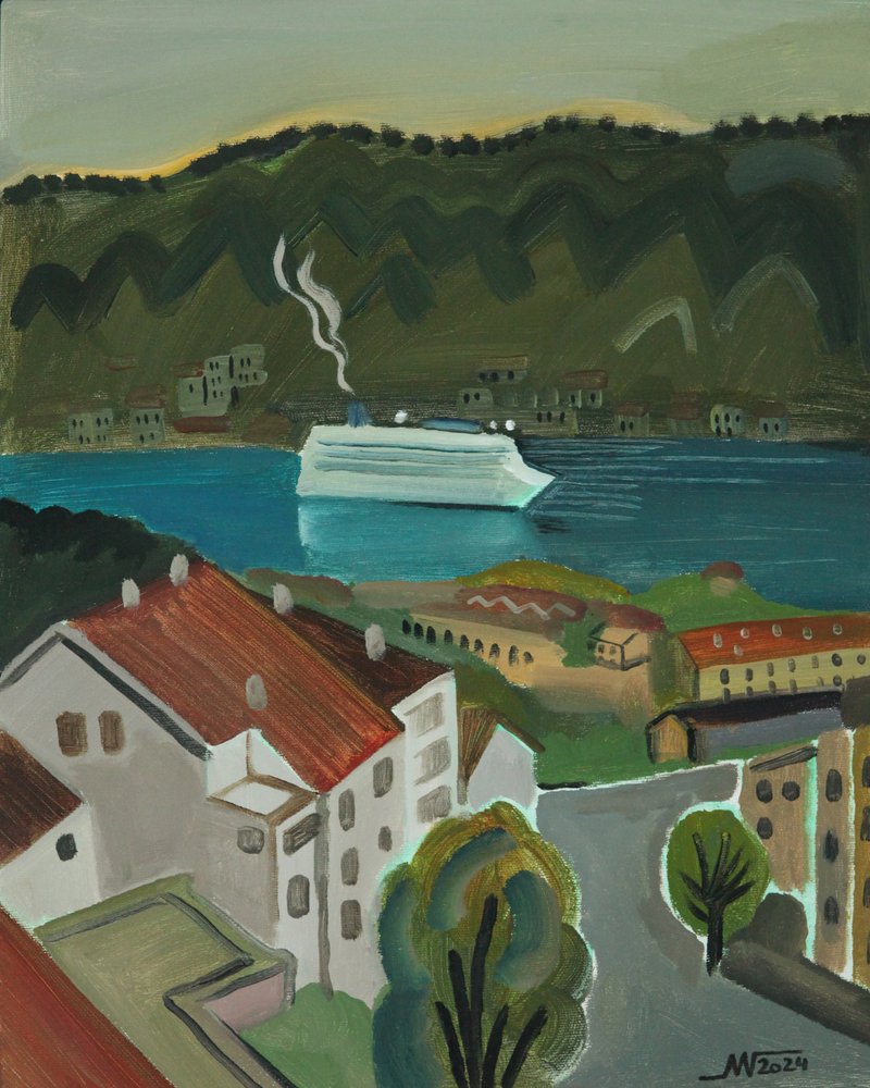 Navio de cruzeiro Coastal Harbor de Marina Gorkaeva