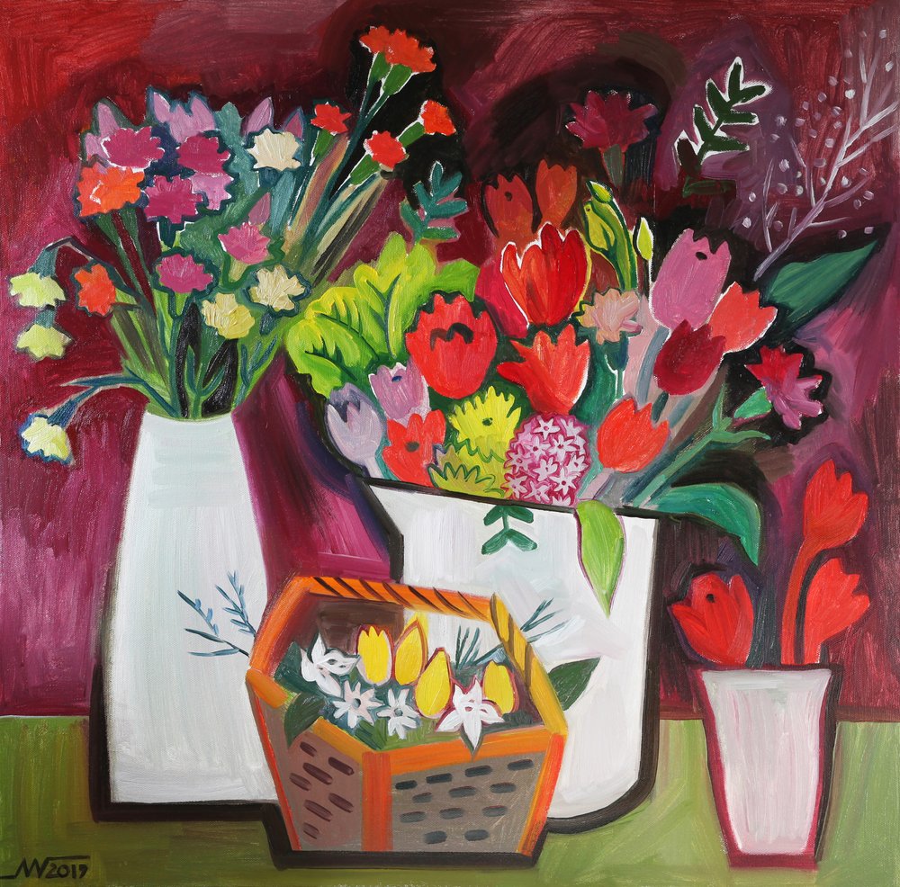 Ramos de flores coloridos de Marina Gorkaeva
