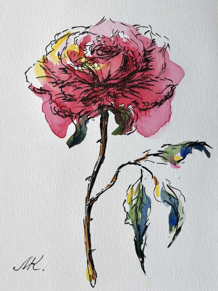 Rosa Rosa Expressiva de Marina Kozyr
