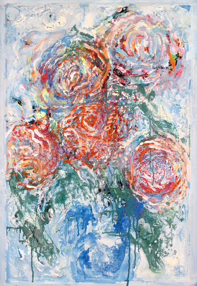 Abstrato floral vibrante de Marina Nelson