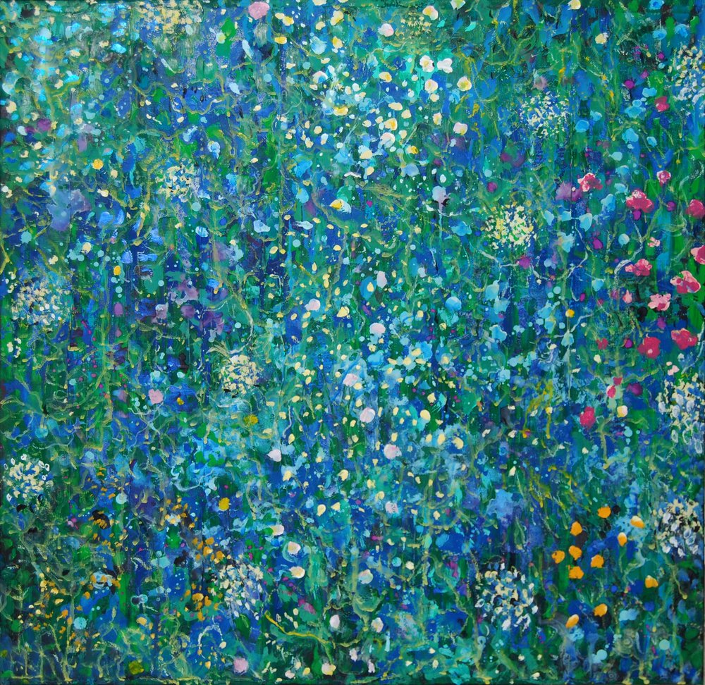 Prado de flores coloridas de Marina Nelson