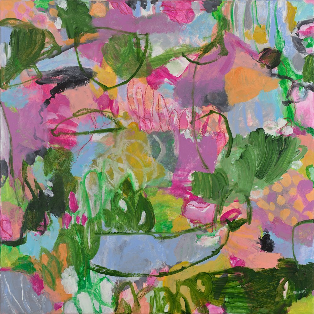 Jardim abstrato colorido de Marisol Evora