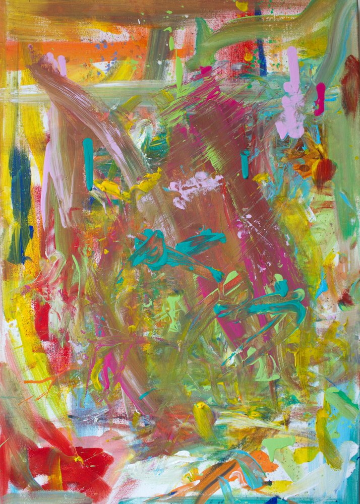 Pinceladas abstratas vibrantes de Marloes Aerts