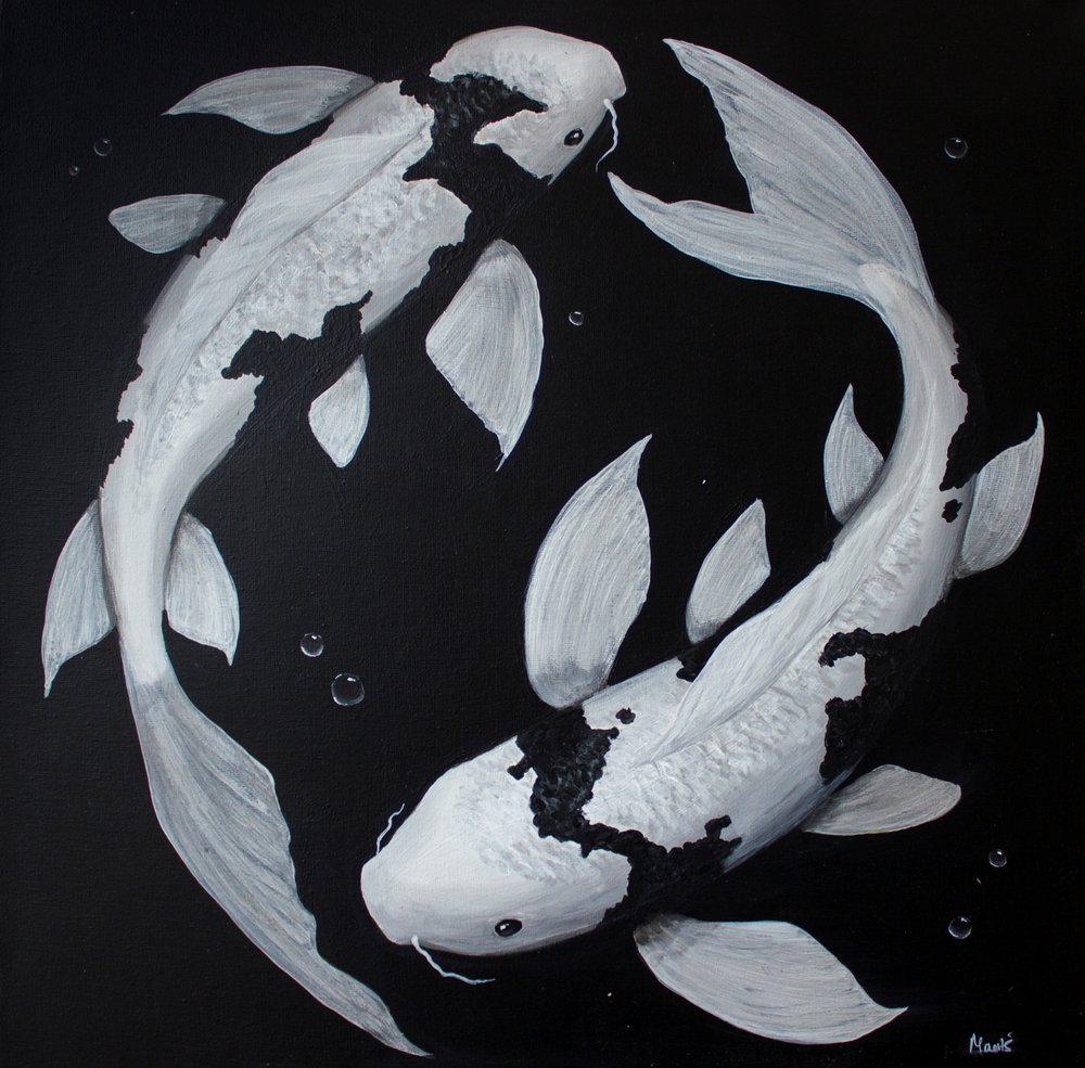 Peixe Koi Yin Yang de Marloes Aerts