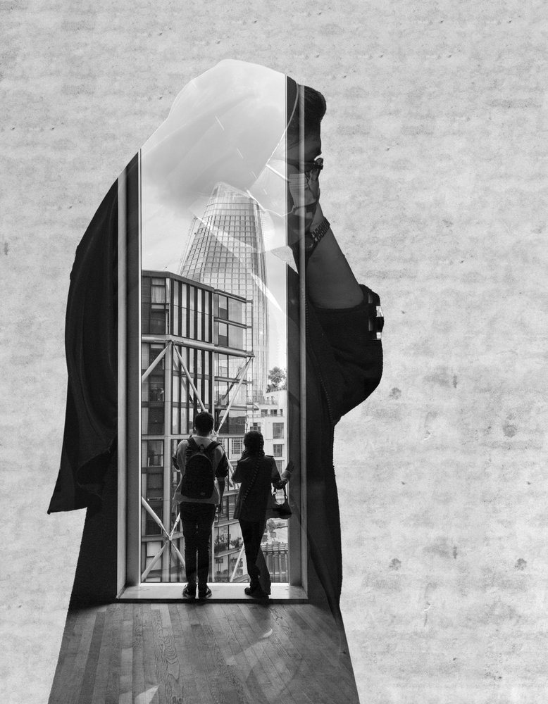 Visão urbana de dupla exposição de Martin Agius
