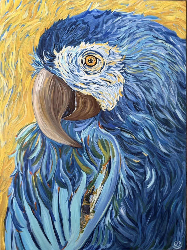 Arara-azul-vibrante de Maryna Kovalchuk